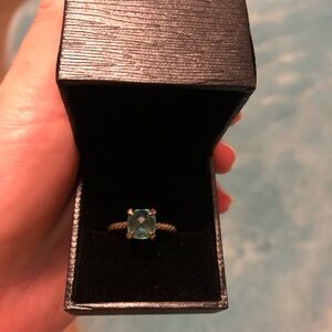David Yurman sterling silver topaz ring